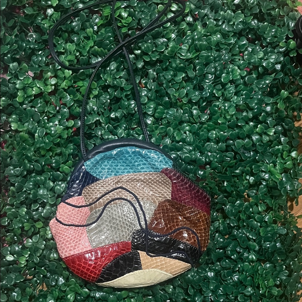 Colorful Patchwork Drawstring Bag - image 3